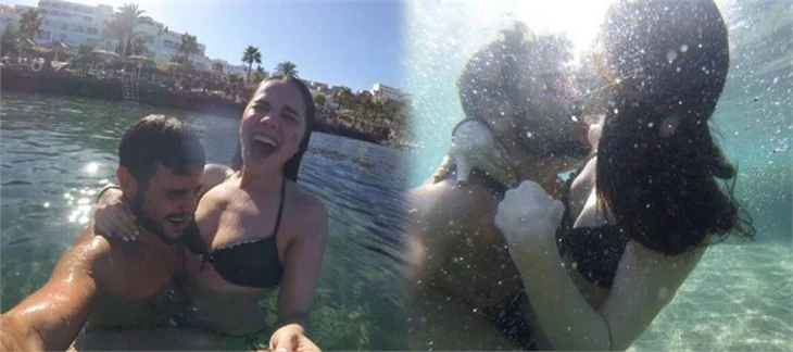 Rüzgar Erkoçlar'ın Bodrum romantizmi!