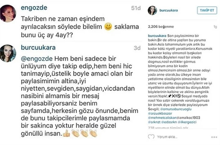 Sosyal medyada ünlülerin sert cevapları...