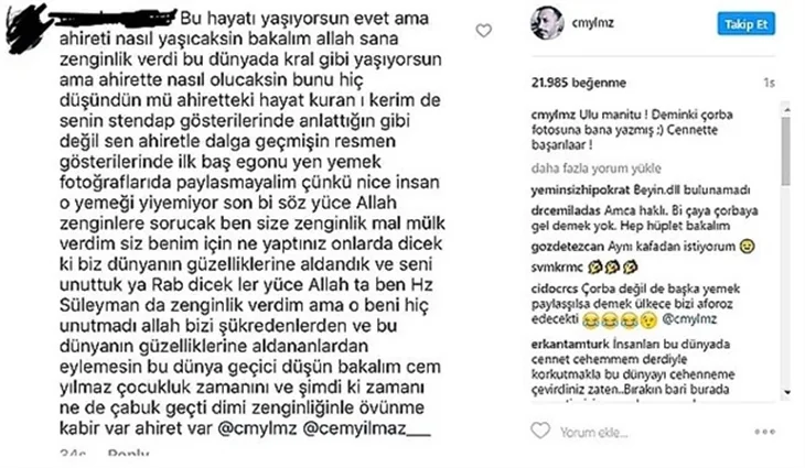 Sosyal medyada ünlülerin sert cevapları...