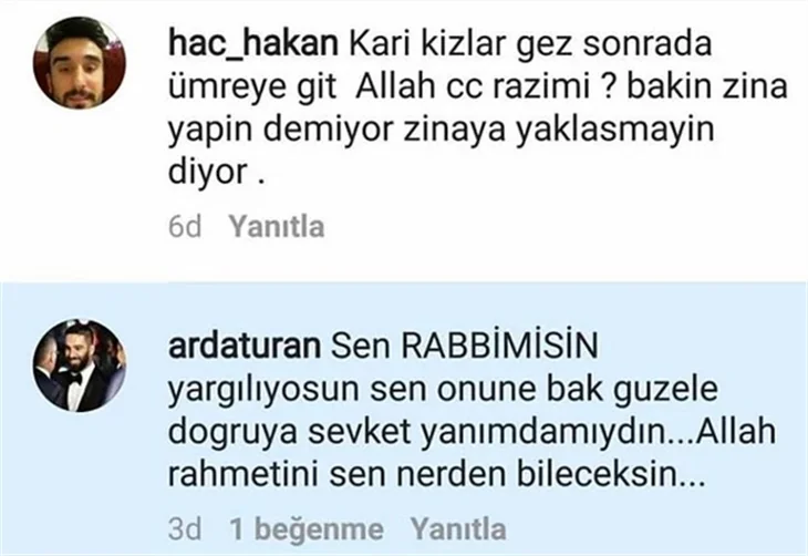 Sosyal medyada ünlülerin sert cevapları...