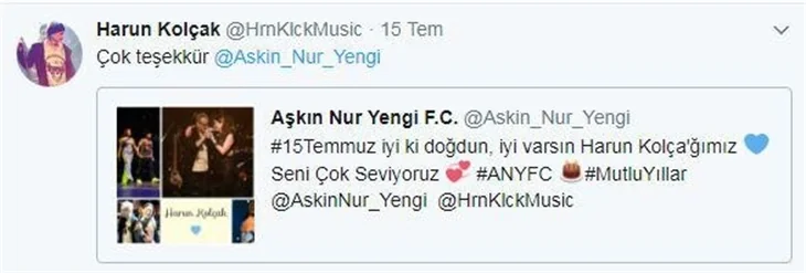 Harun Kolçak, darbe girişimi nedeniyle doğum günü kutlamamıştı!