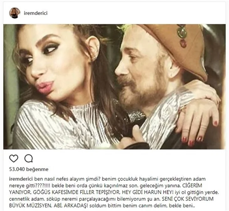 Ünlülerin Harun Kolçak üzüntüsü!