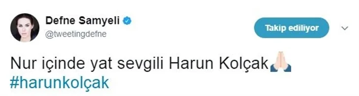 Ünlülerin Harun Kolçak üzüntüsü!