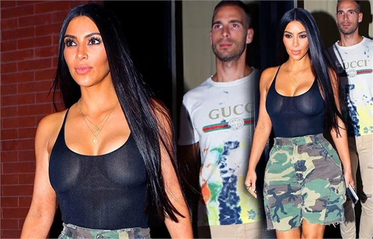 Kim Kardashian'dan cesur tercih!