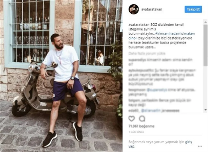 Söz dizisinde beklenmedik ayrılık!