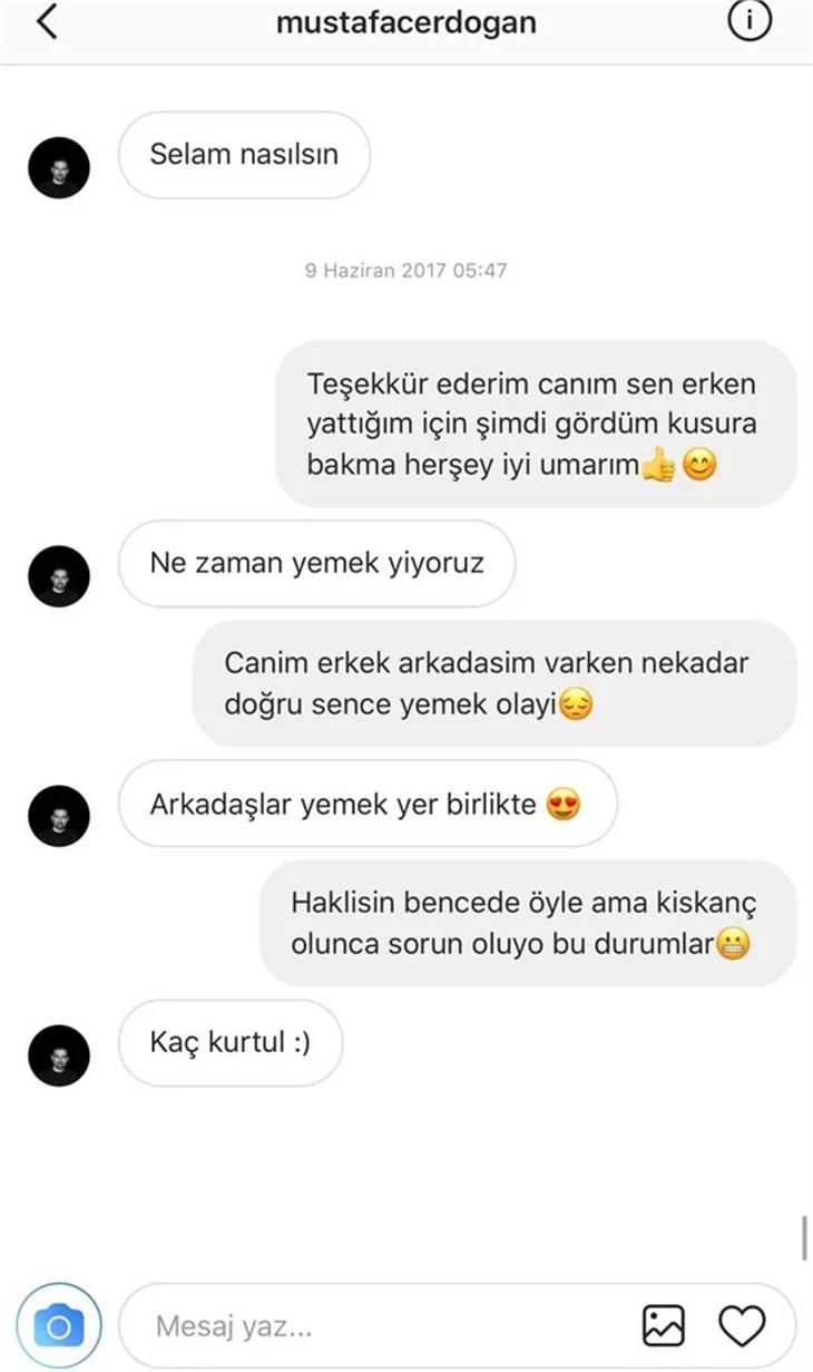 Mustafa Erdoğan ile Hatice'nin mesajlaşması deşifre oldu!