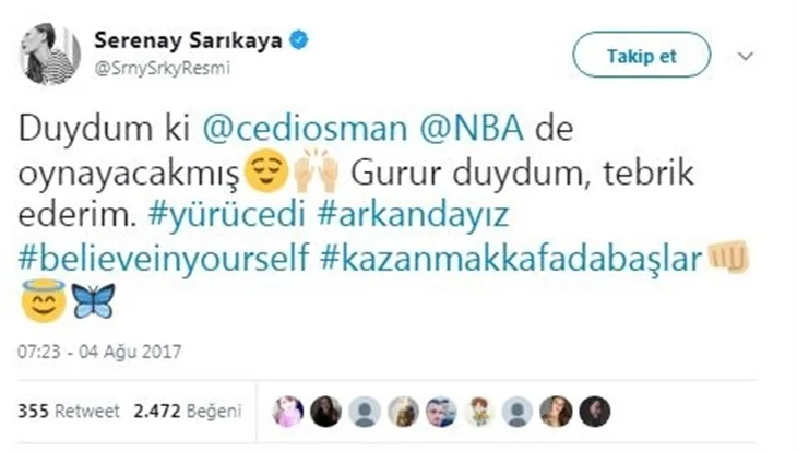 Twitter’da ünlüler neler paylaşıyor?