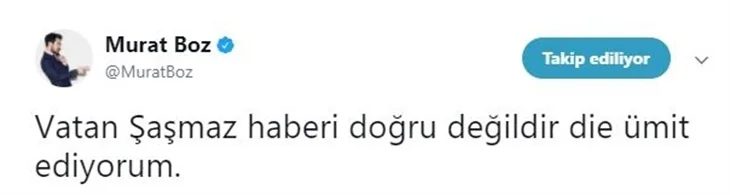 Vatan Şaşmaz yasa boğdu!
