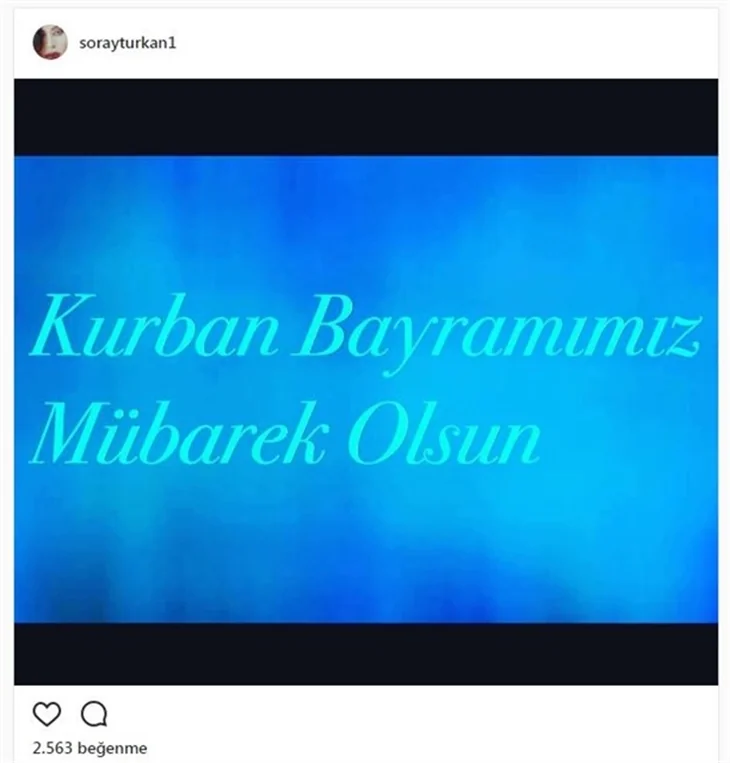 Ünlülerin 2017 Kurban Bayramı mesajları...