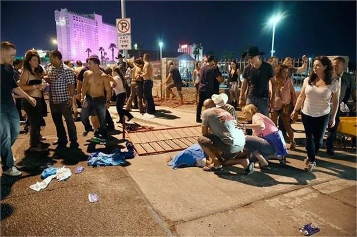 Las Vegas'ta konserde saldırı dehşeti! İlk fotoğraflar...