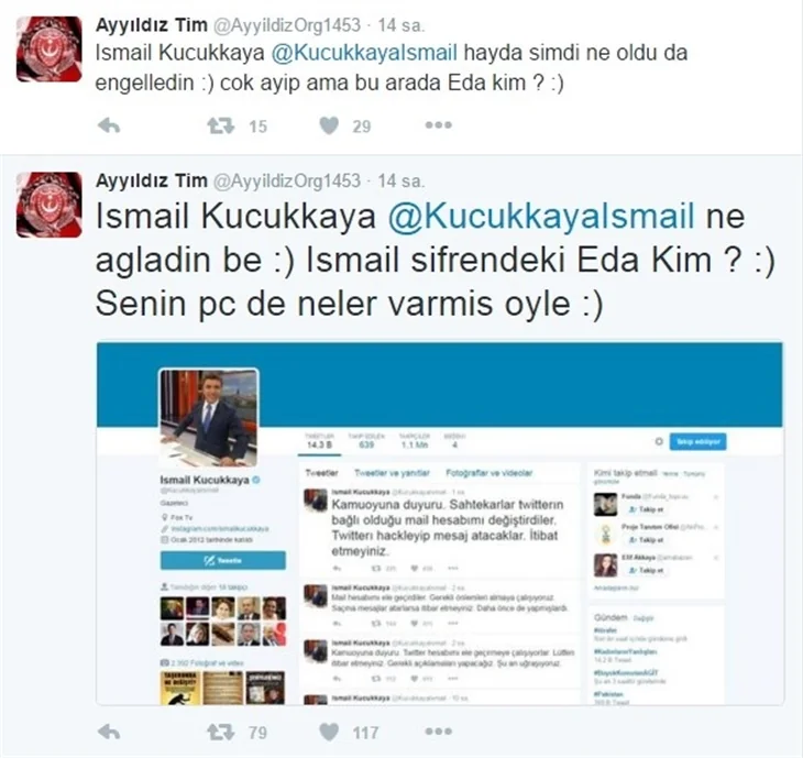 Hacker kurbanı Türk ünlüler...