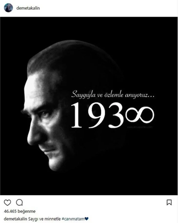 Ünlülerin 10 Kasım mesajları...