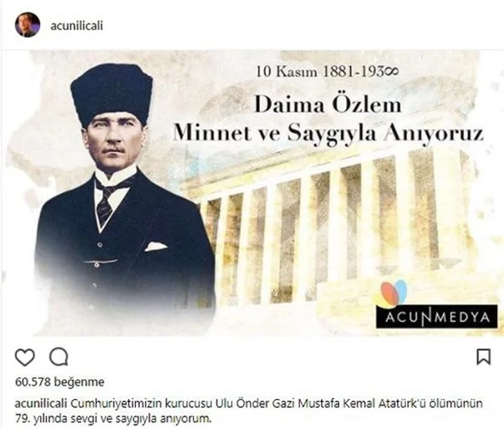 Ünlülerin 10 Kasım mesajları...