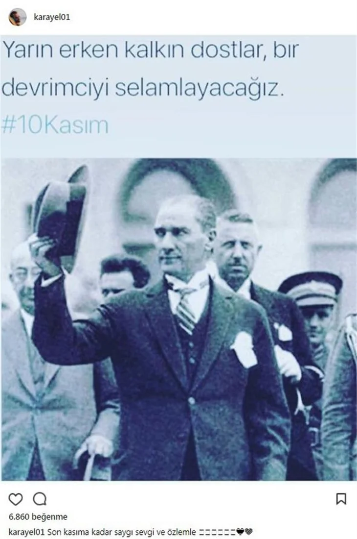 Ünlülerin 10 Kasım mesajları...