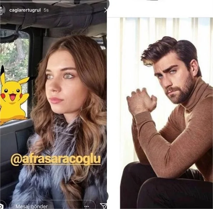Afra Saraçoğlu ve Çağlar Ertuğrul aşk mı yaşıyor?