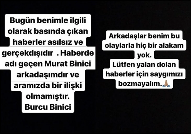 Burcu Binici'den 'yasak aşk' açıklaması!