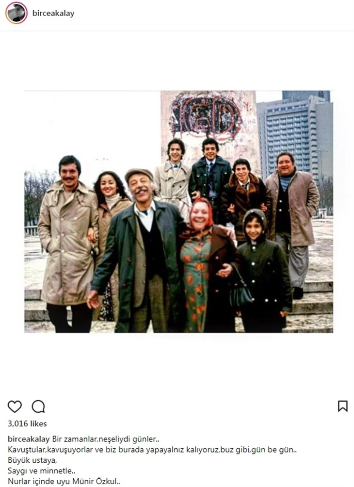 Ünlü isimler Münir Özkul'un ardından neler dedi?