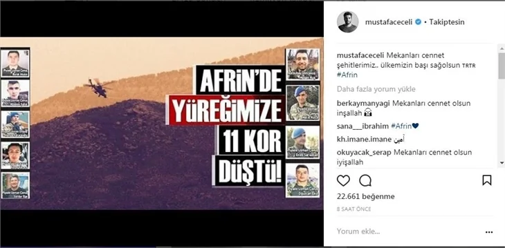 Ünlüler yasta!