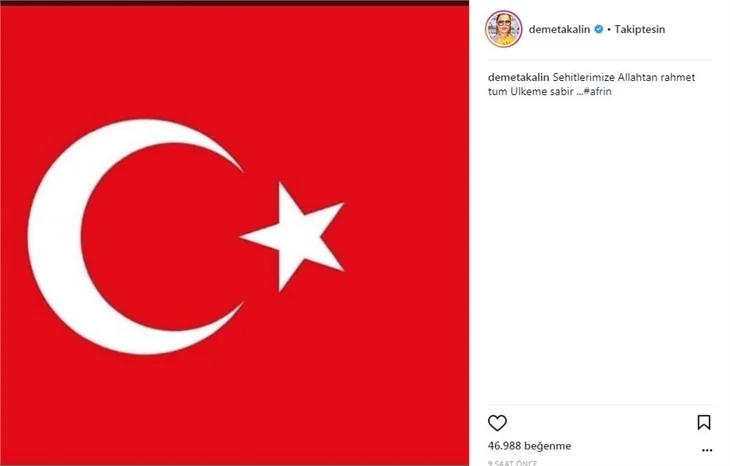 Ünlüler yasta!