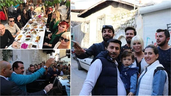 Ünlüler Hatay sınırındaydı!