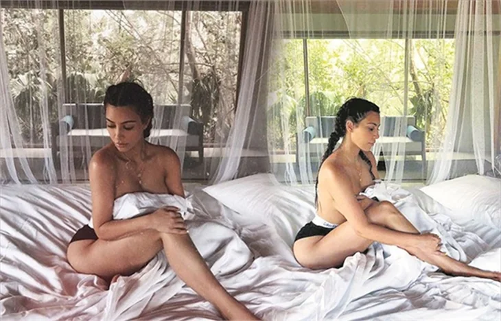 Kardashian'dan cesur poz!