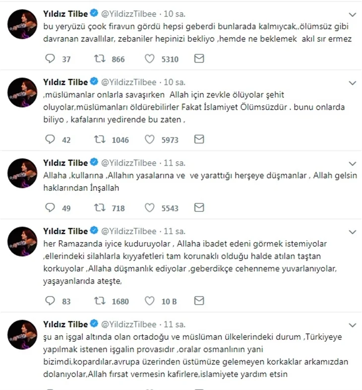 Ünlülerden Gazze katliamına tepki!