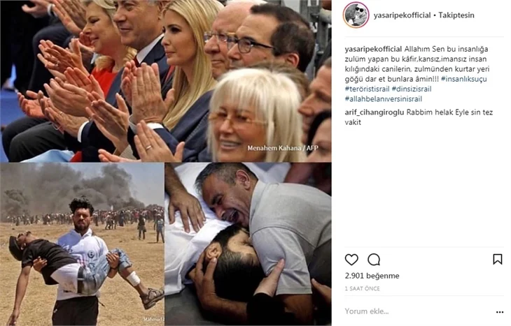 Ünlülerden Gazze katliamına tepki!