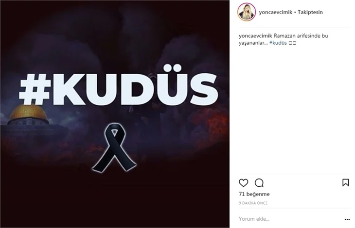 Ünlülerden Gazze katliamına tepki!