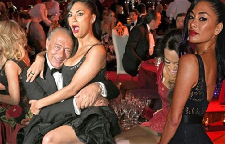 Nicole Scherzinger, iş adamının kucağına oturdu!