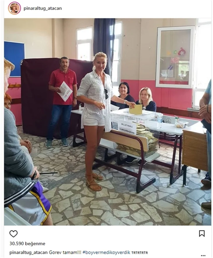 Ünlü isimler sandık başında
