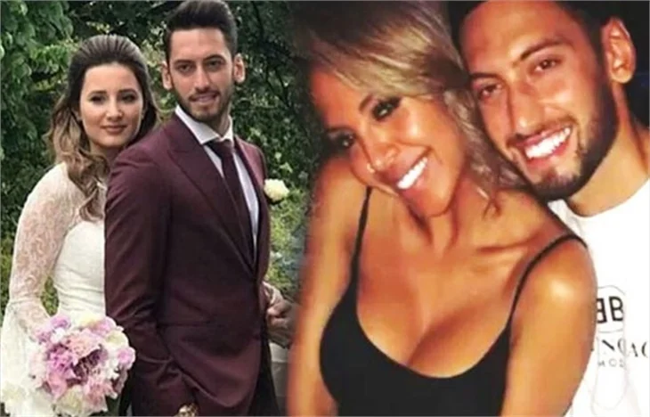 Hakan Çalhanoğlu boşanma arifesinde yabancı bir güzelle yakalandı!