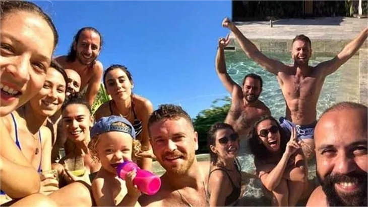 Hep birlikte tatildeler!