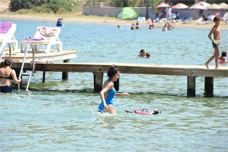 Şilan Makal plajın gözdesi oldu!