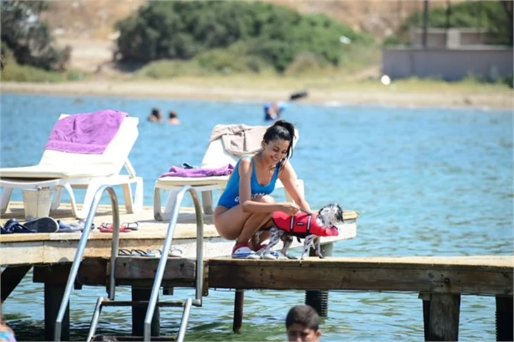 Şilan Makal plajın gözdesi oldu!