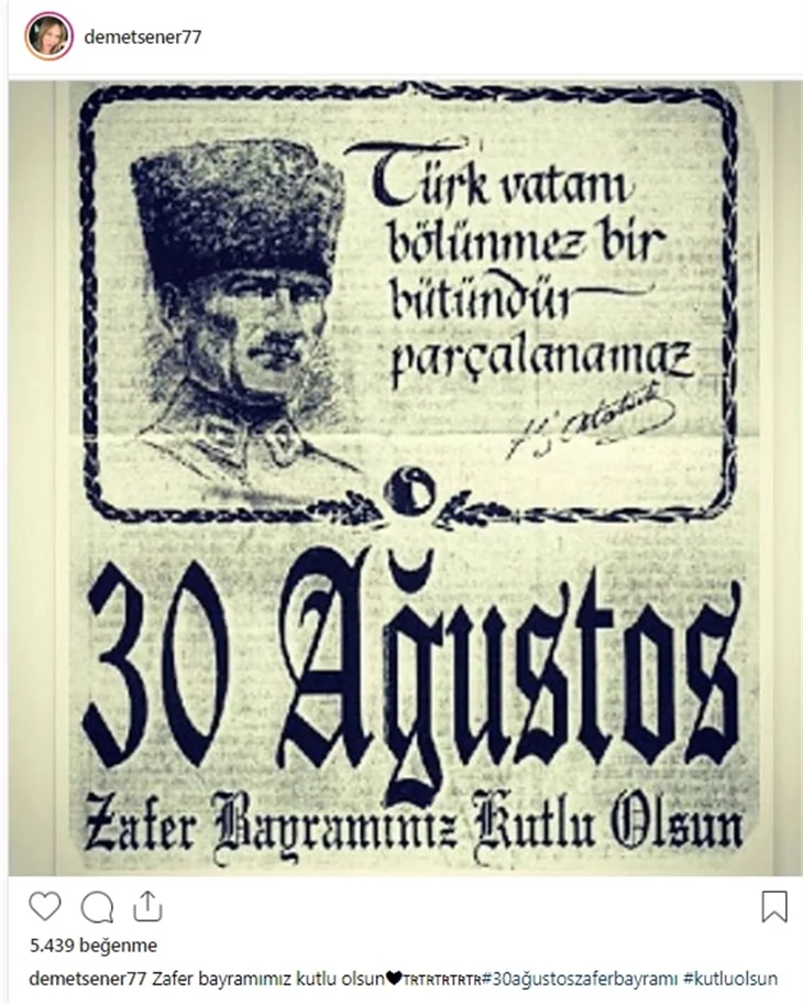 Ünlülerin 30 Ağustos mesajları!