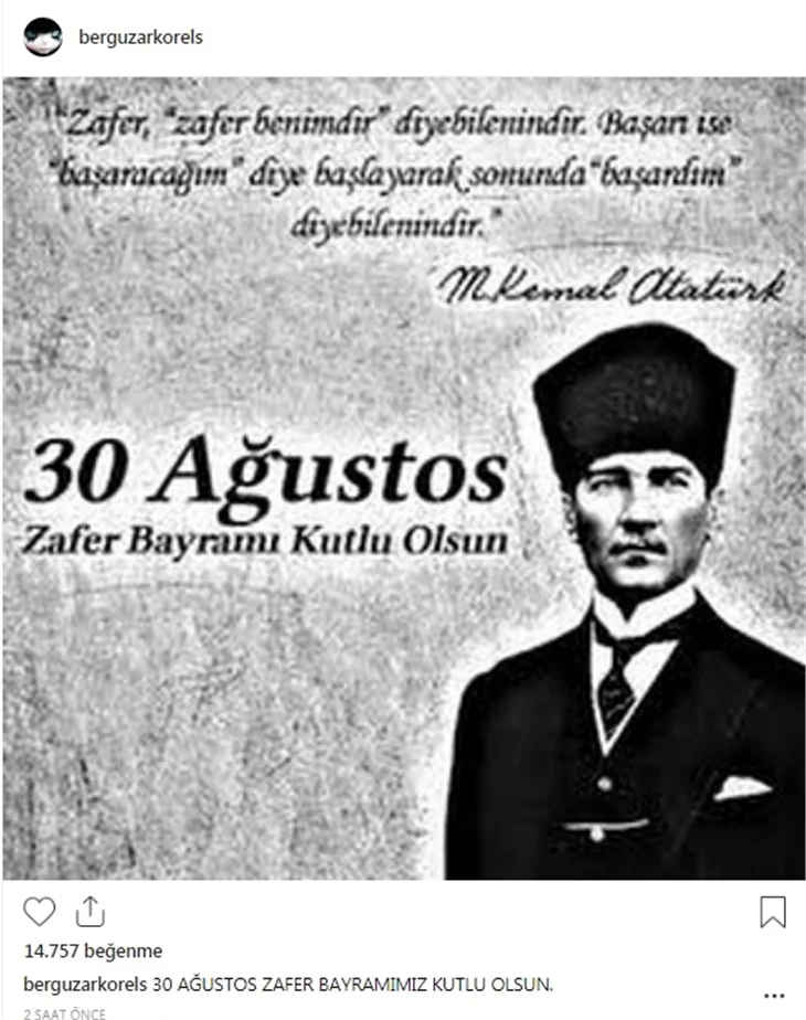 Ünlülerin 30 Ağustos mesajları!