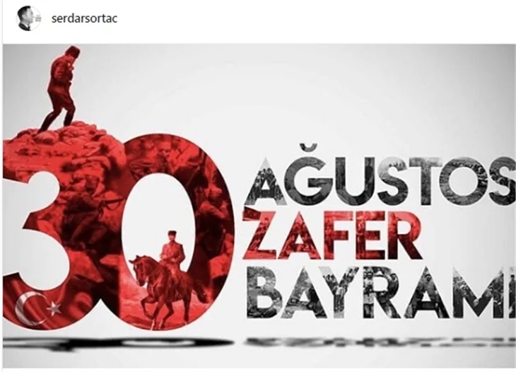 Ünlülerin 30 Ağustos mesajları!