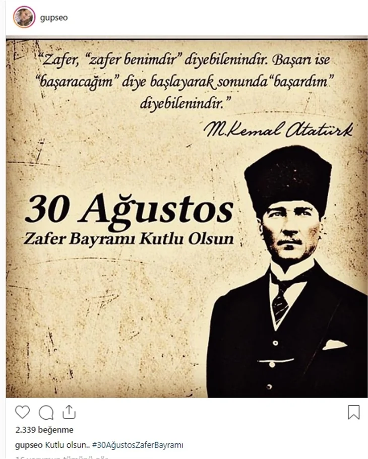 Ünlülerin 30 Ağustos mesajları!