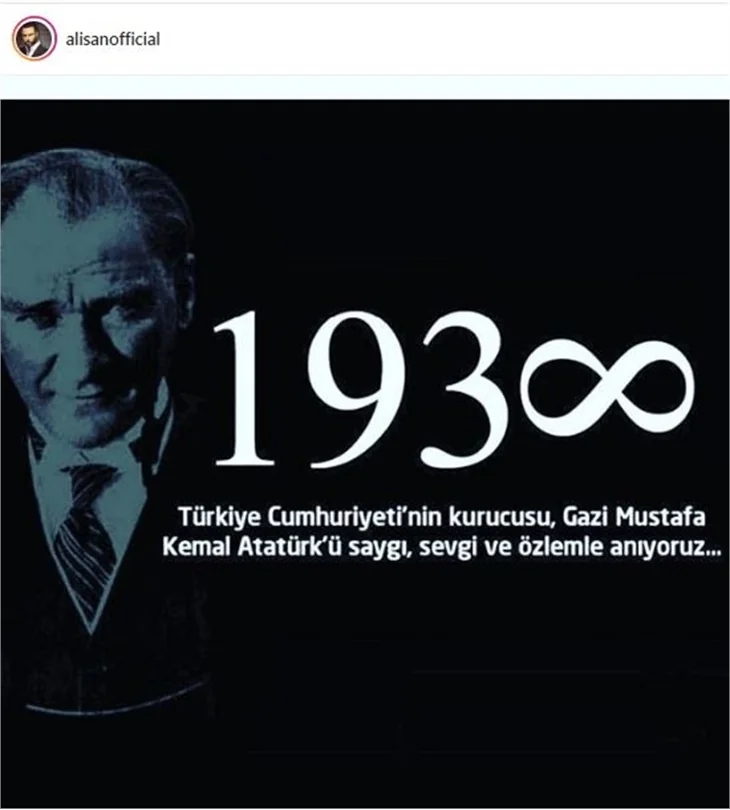 Ünlüler 10 Kasım'ı böyle andı!