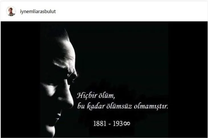 Ünlüler 10 Kasım'ı böyle andı!