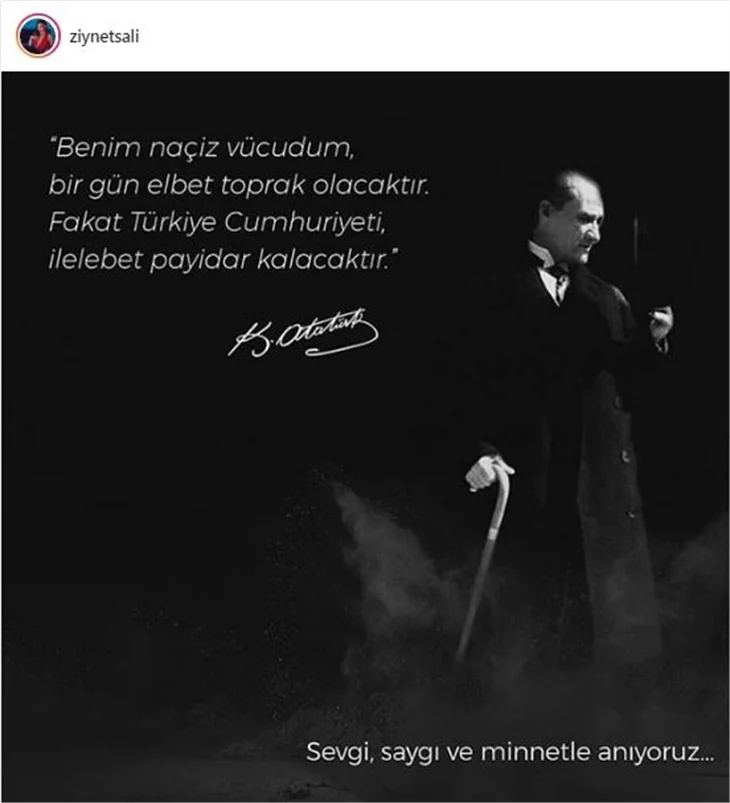Ünlüler 10 Kasım'ı böyle andı!