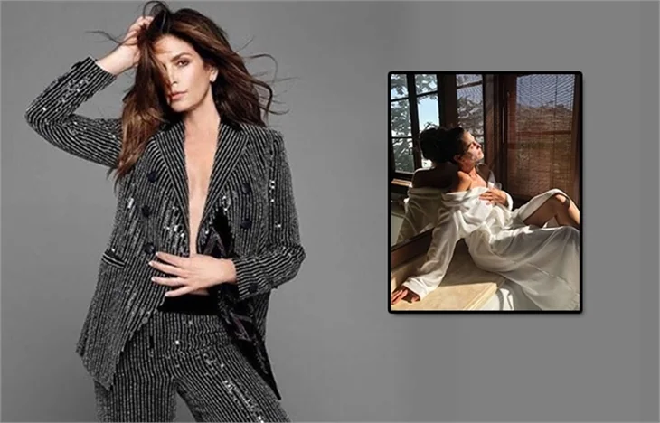 Cindy Crawford'ın banyo pozu olay yarattı!