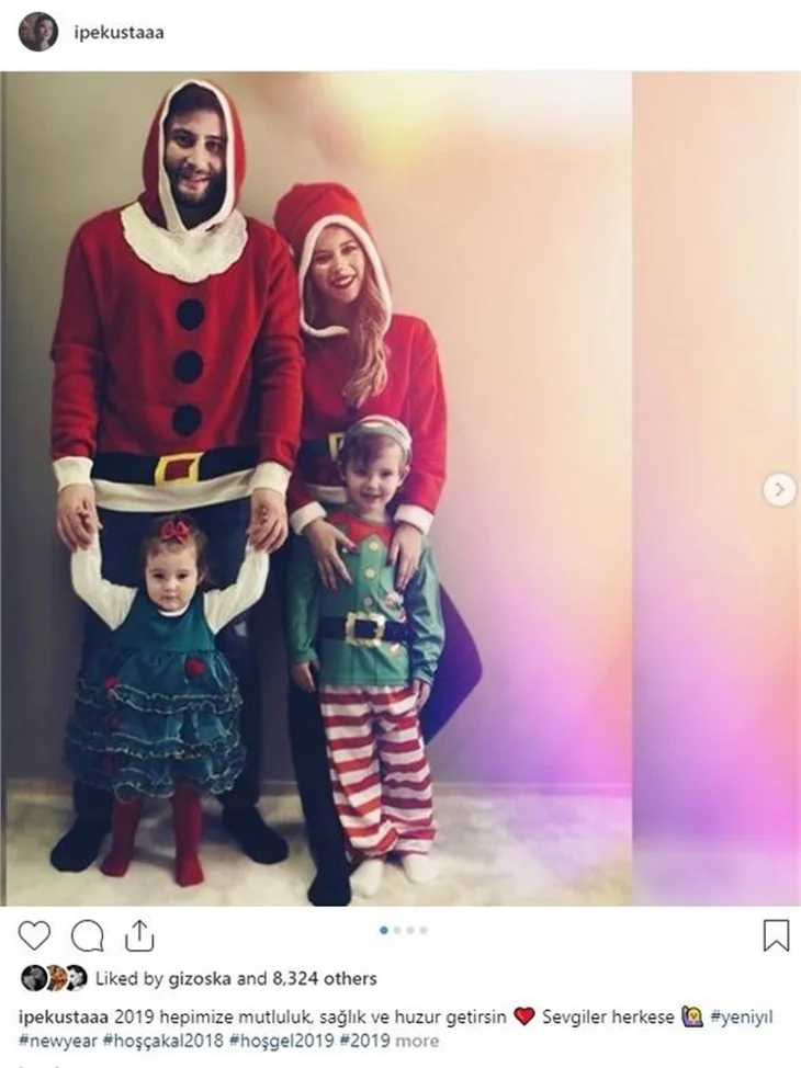 Ünlü isimler yeni yıla böyle girdi!