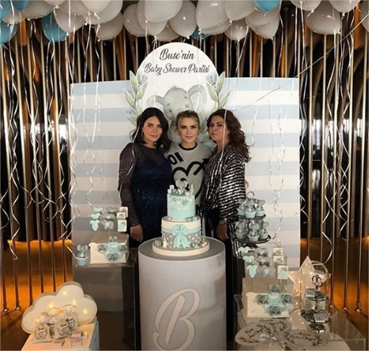 Alişan ve Buse Tektaş, baby shower partisi yaptı