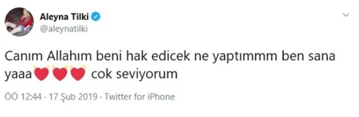 Aleyna Tilki sosyal medyada olay oldu!
