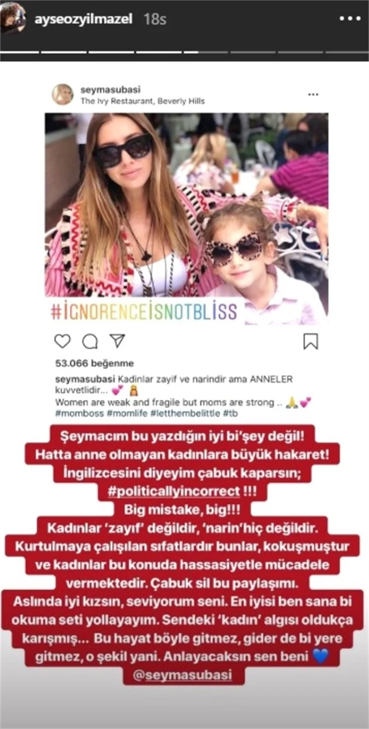 Ayşe Özyılmazel'den Şeyma Subaşı'na sert tepki!