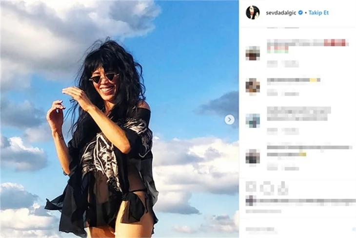 Sevda Dalgıç cesur pozlarıyla dikkat çekiyor!