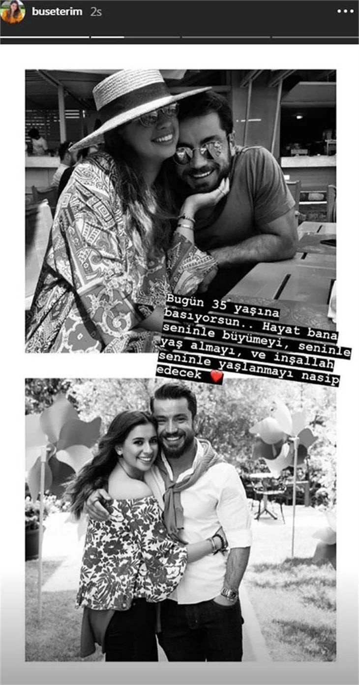 Buse Terim'den romantik kutlama!