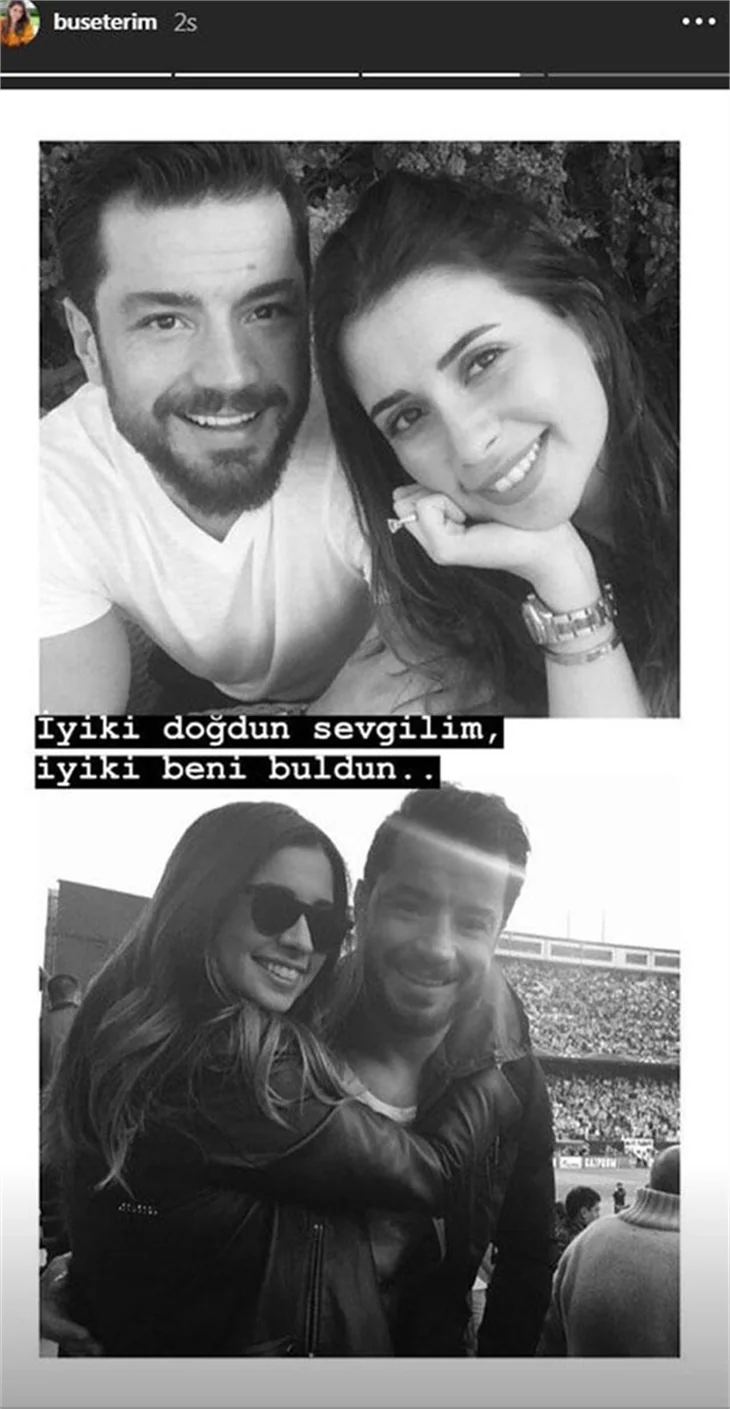 Buse Terim'den romantik kutlama!