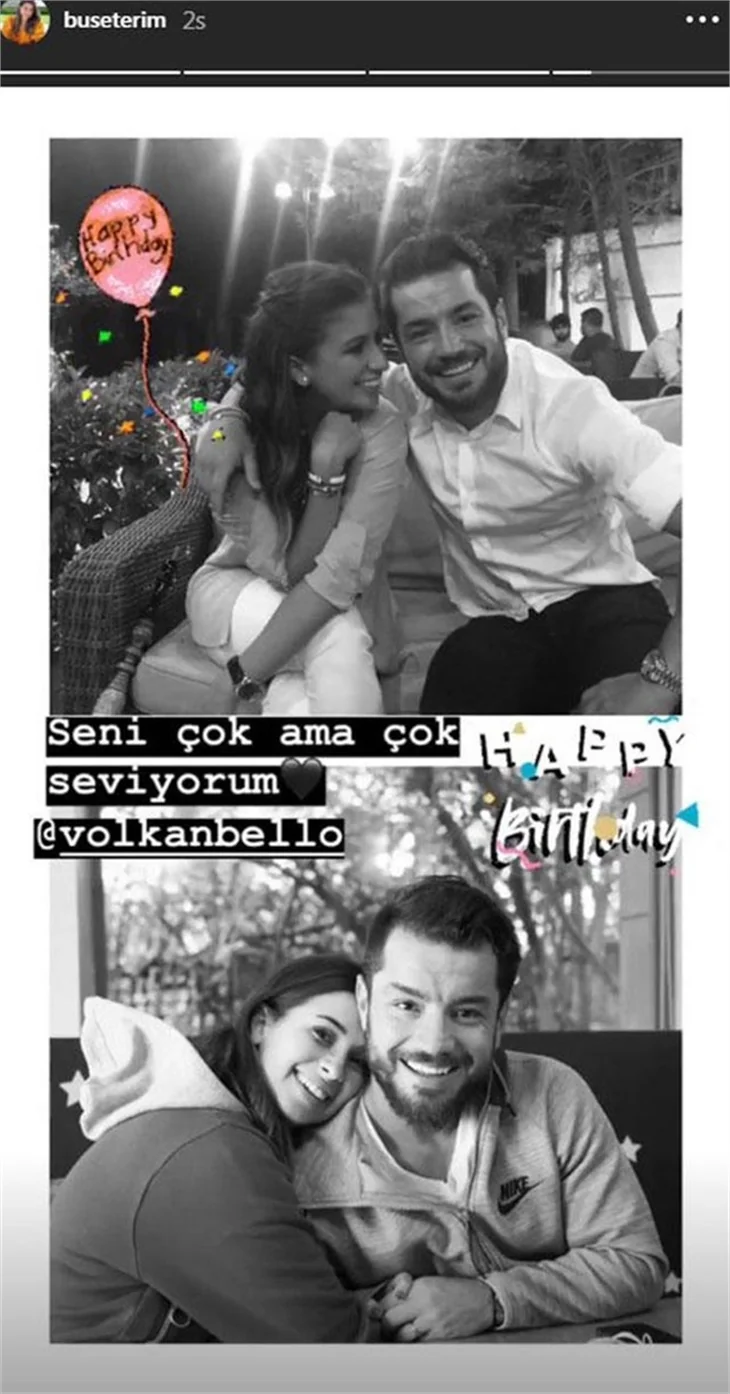Buse Terim'den romantik kutlama!
